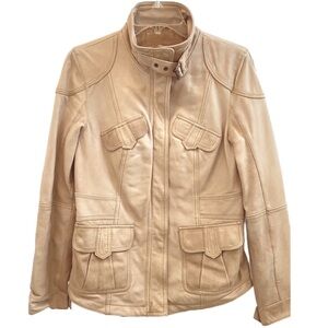 Eddie Bauer | 100% Lamb Leather Moto Jacket | Women | Size: Small
